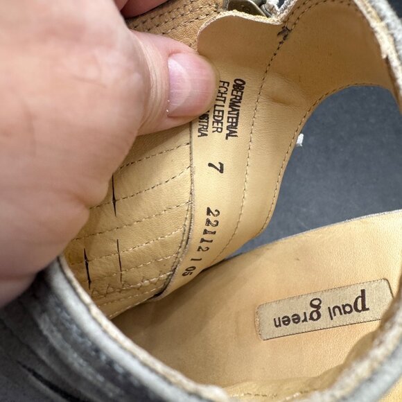 Paul Green Cayanne Peep Toe High Heel Booties Womens Leather, Size UK 7/US 9.5 - Picture 9 of 10